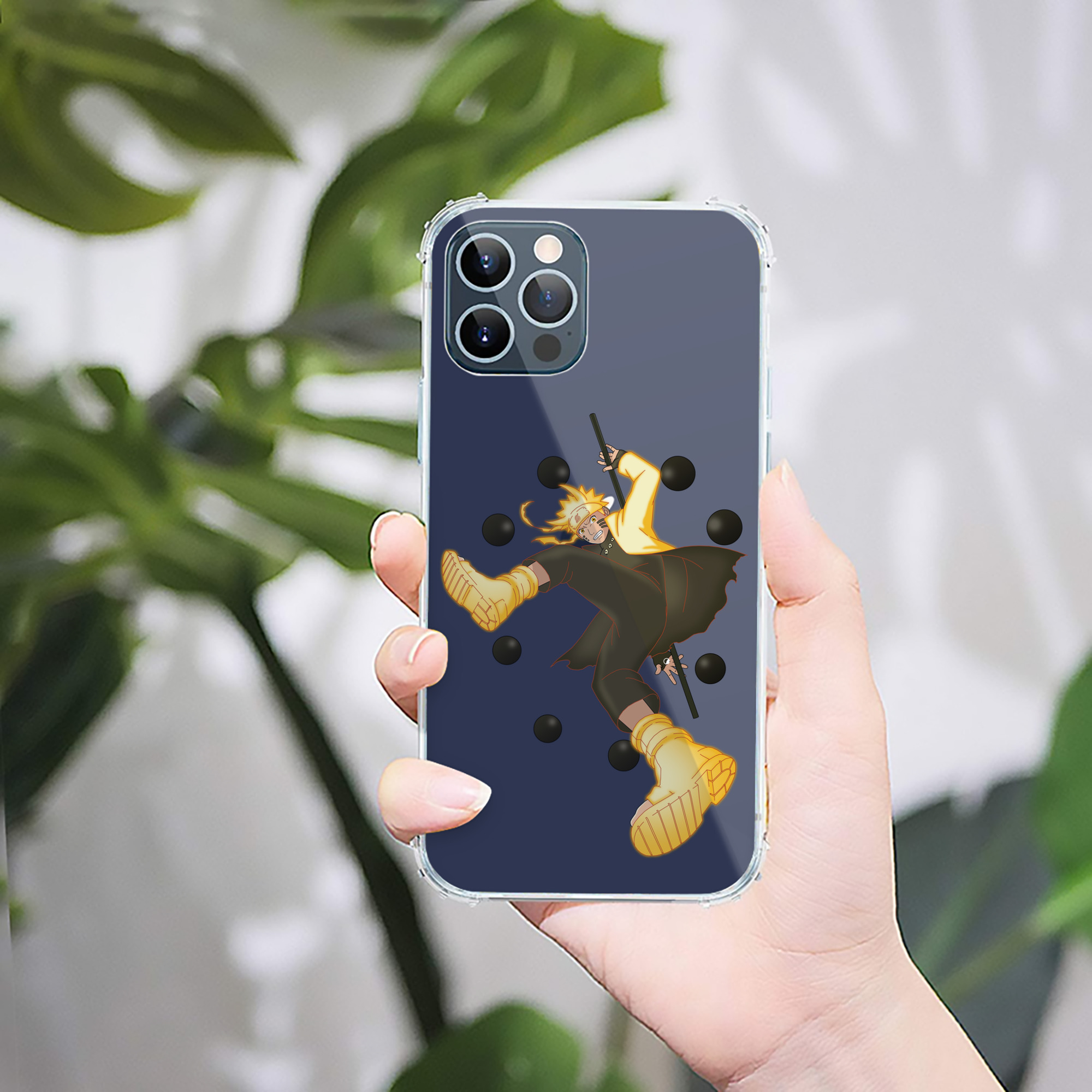 （画像用） NARUTO -ナルト- うずまき ナルト Uzumaki Naruto 【iPhone 12シリーズ対応】透明スマホケース（クリアソフトケース）